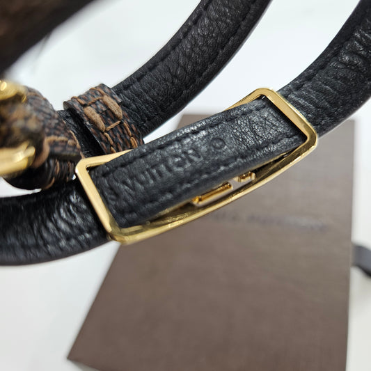 Brown Louis Vuitton Louis Vuitton Damier Ebene Wrap Bracelet, OS