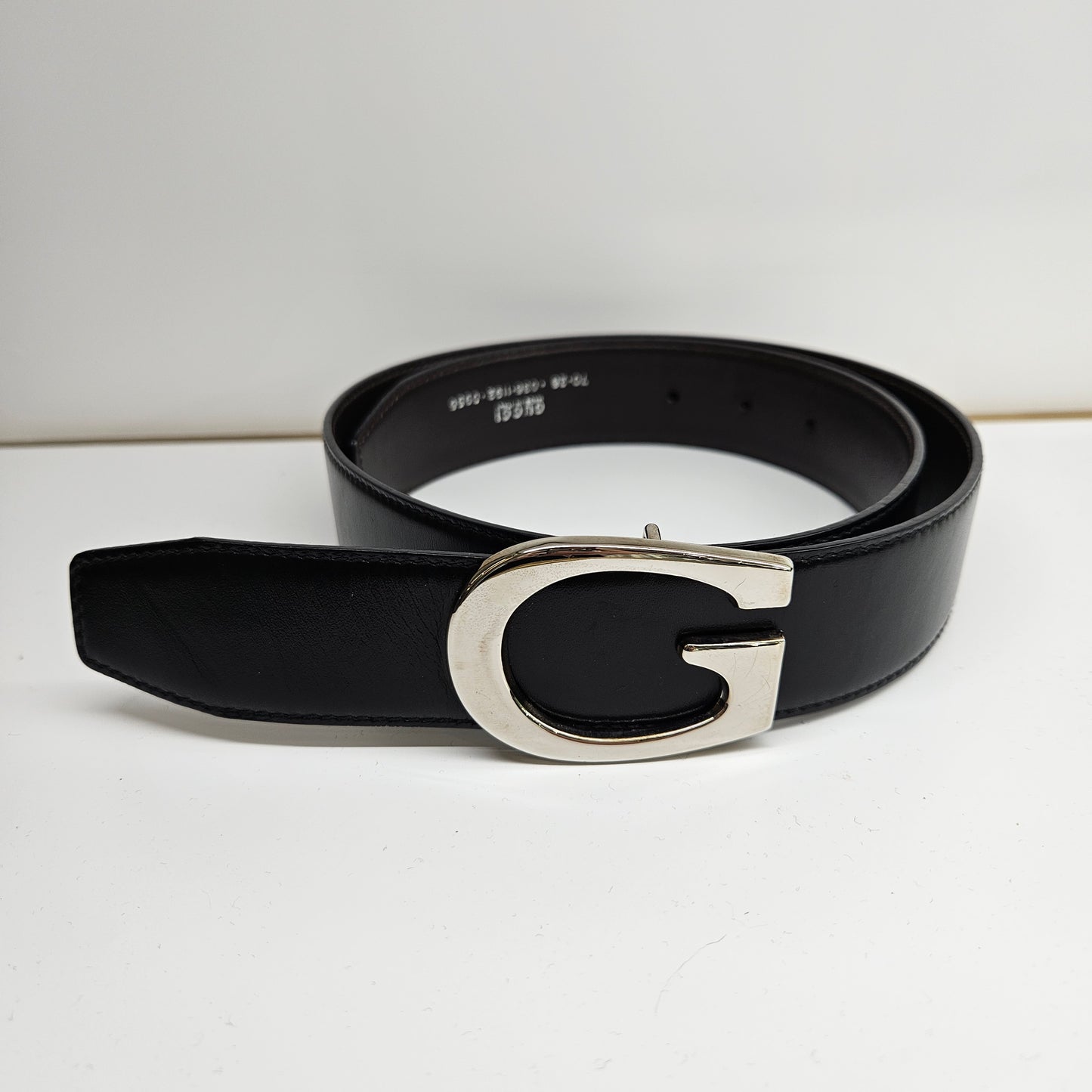 Bundle - Gucci Diana Mini Tote Bag, Gucci Vintage Black Leather Belt, 10kgp Clover 2 Charm Necklace