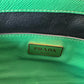 Prada Green Saffiano Cuir Leather Studded Satchel