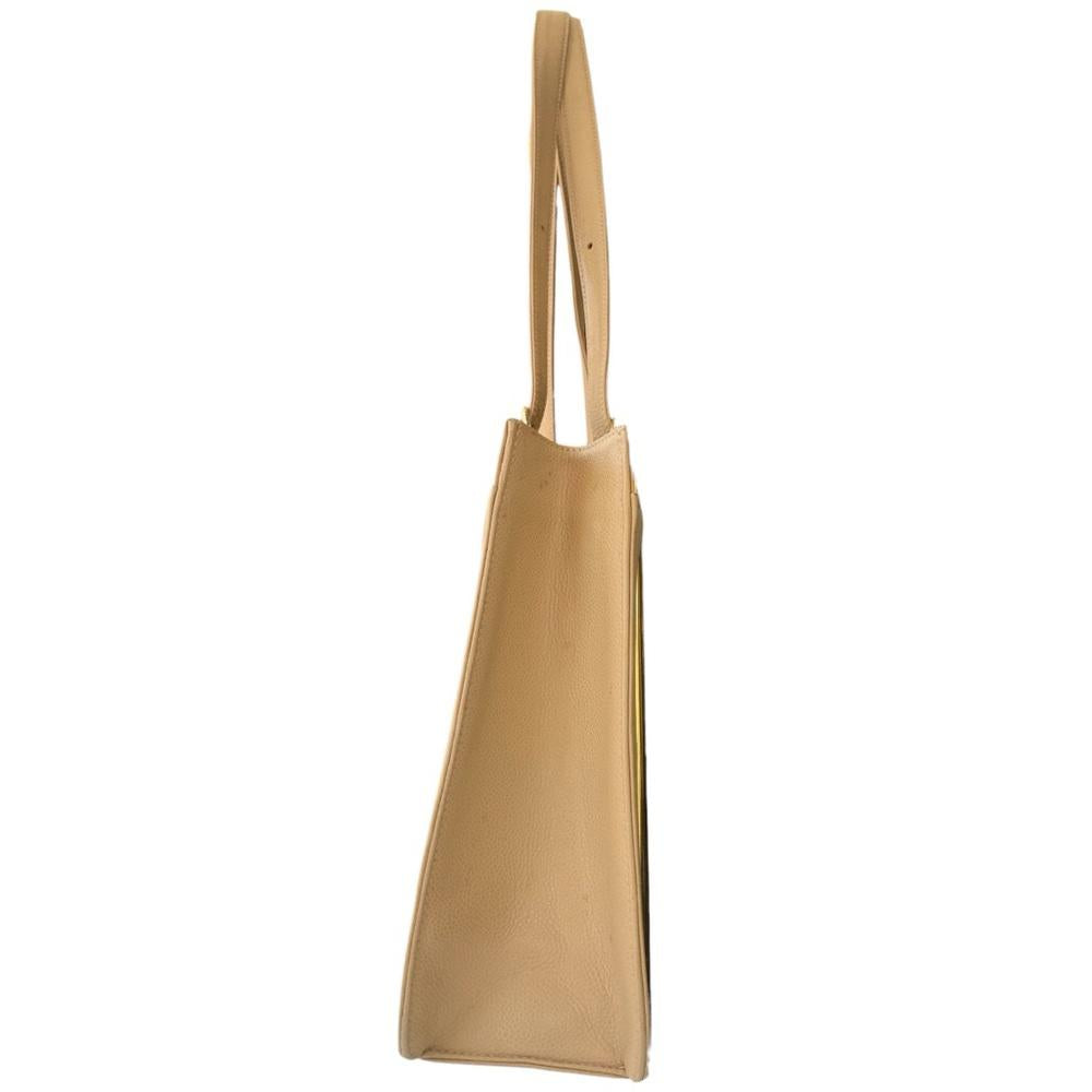 Chanel *RARE* Beige Cavier Leather Tote