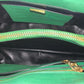 Prada Green Saffiano Cuir Leather Studded Satchel