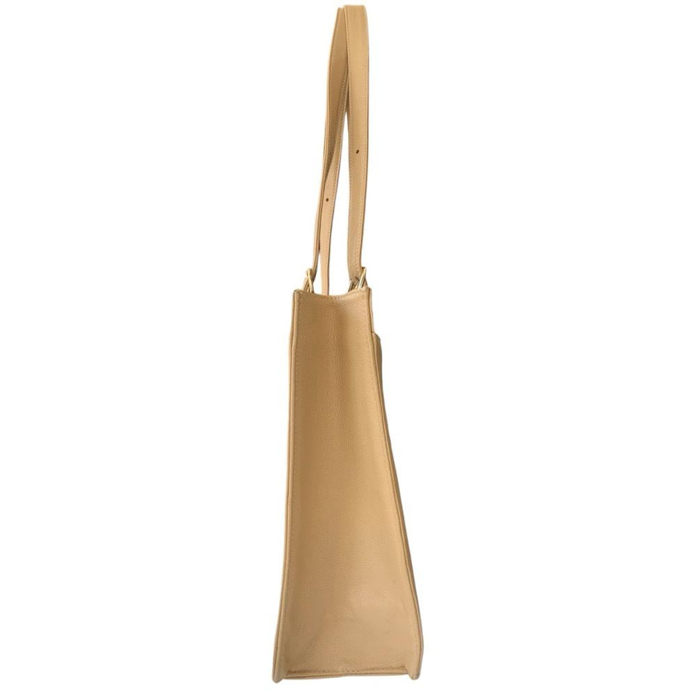 Chanel *RARE* Beige Cavier Leather Tote