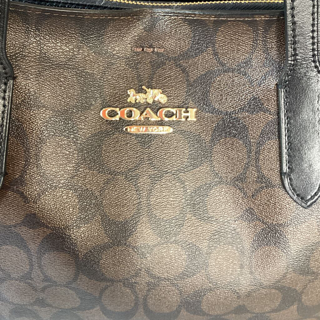 Coach Dark Brown Monogram Tote *est retail $425*