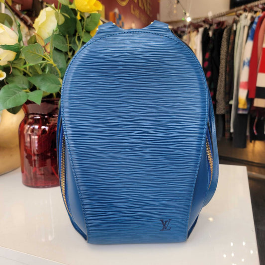 Louis Vuitton Blue Epi Backpack