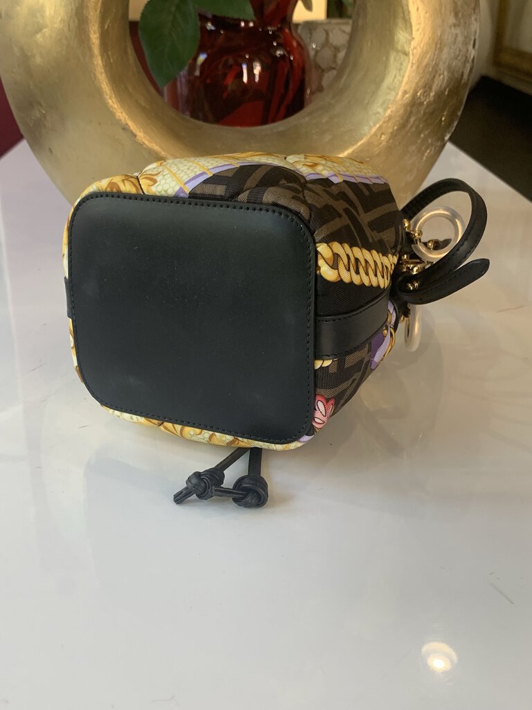 FENDACE FENDI x VERSACE Silk Vitello FF Bucket Bag