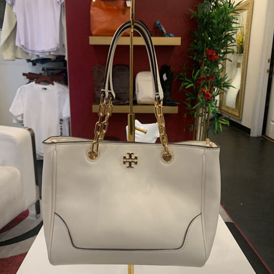 Tory Burch White Leather Shoulder Bag