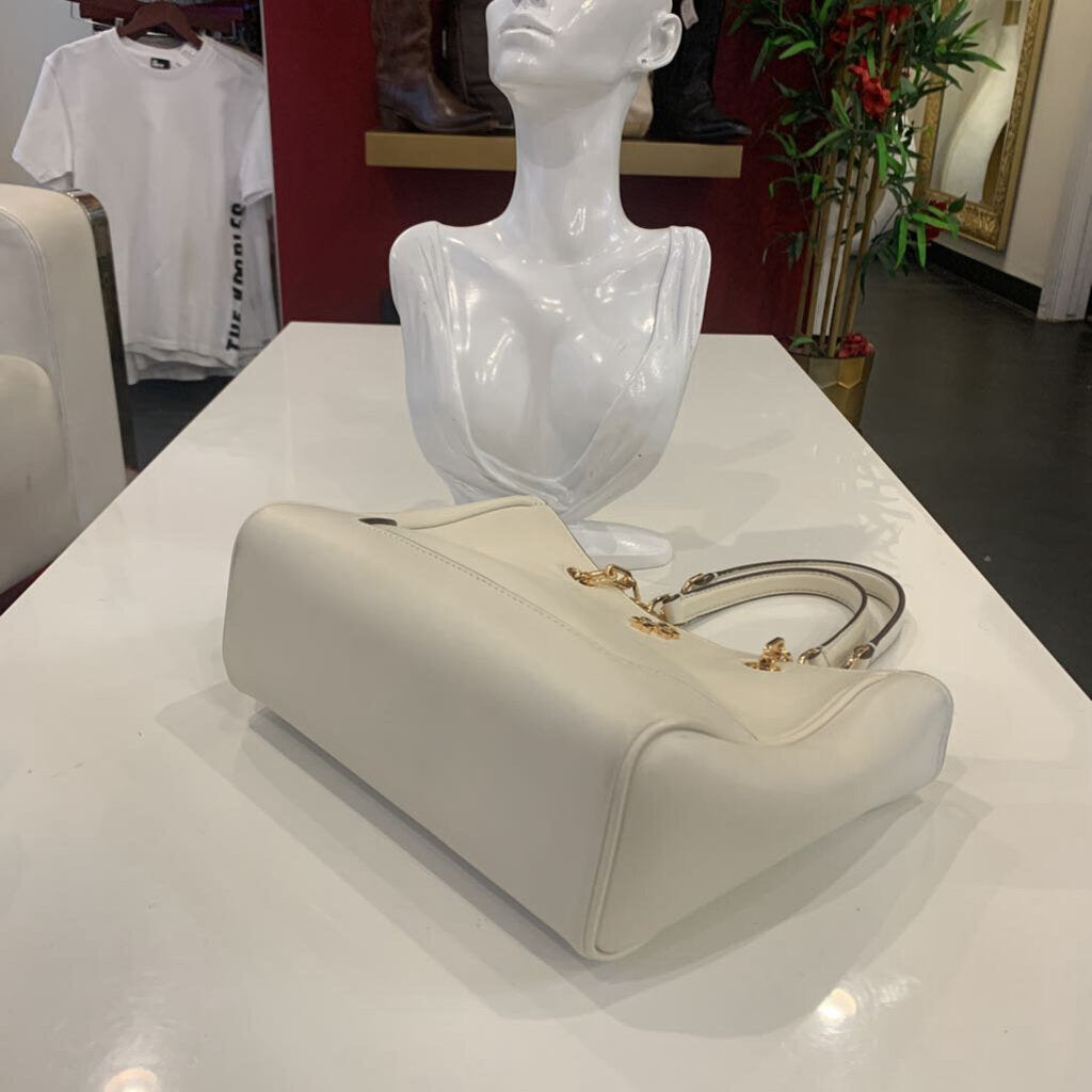 Tory Burch White Leather Shoulder Bag