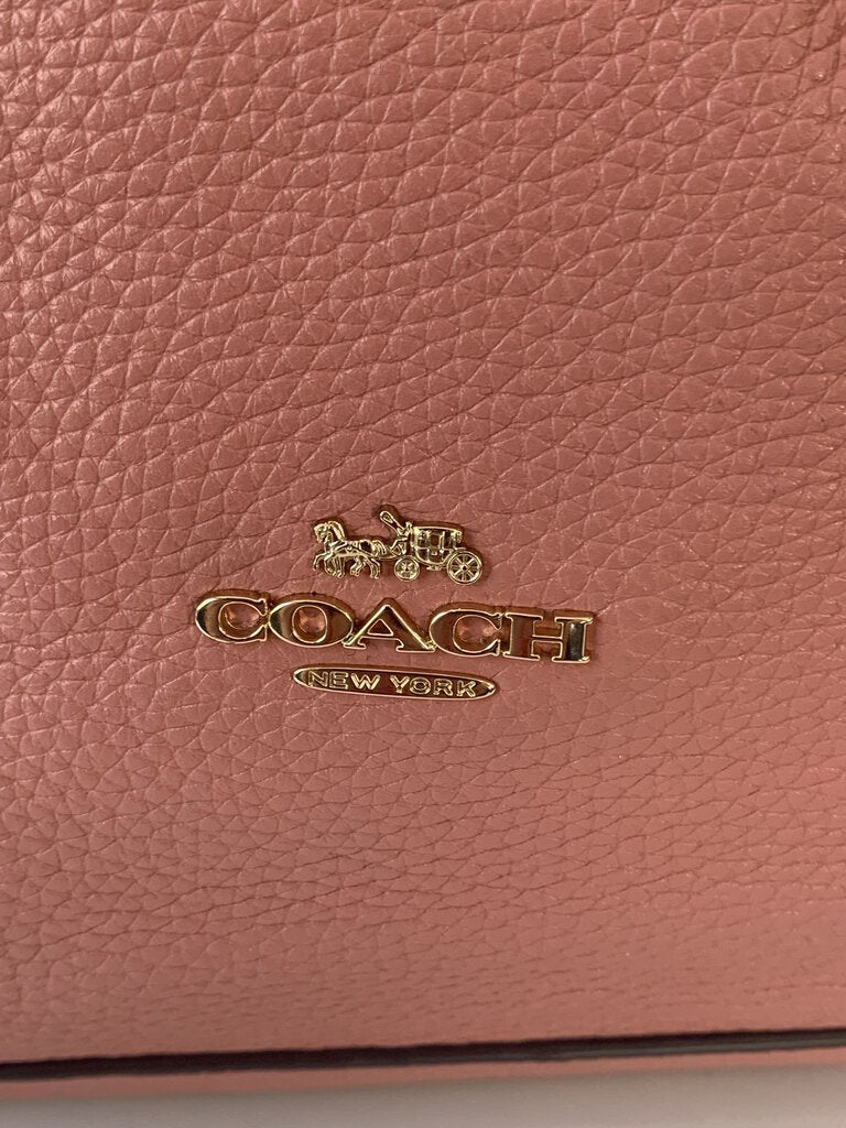 Coach Pink Leather Clarkson Hobo Handbag