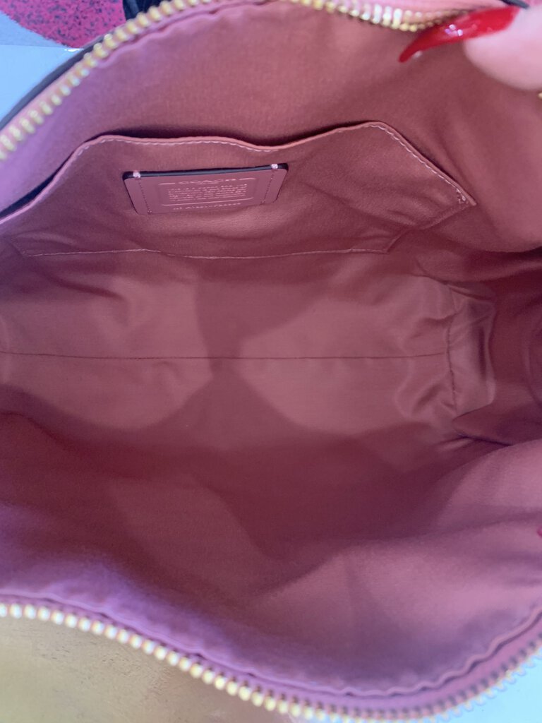 Coach Pink Leather Clarkson Hobo Handbag