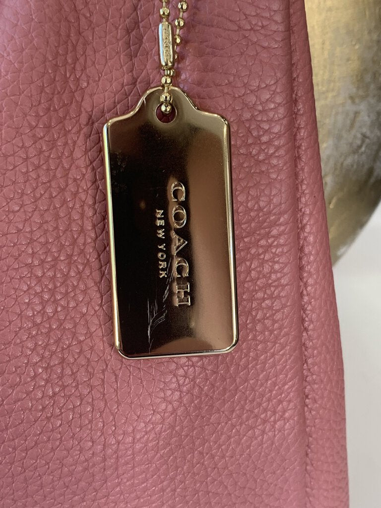 Coach Pink Leather Clarkson Hobo Handbag