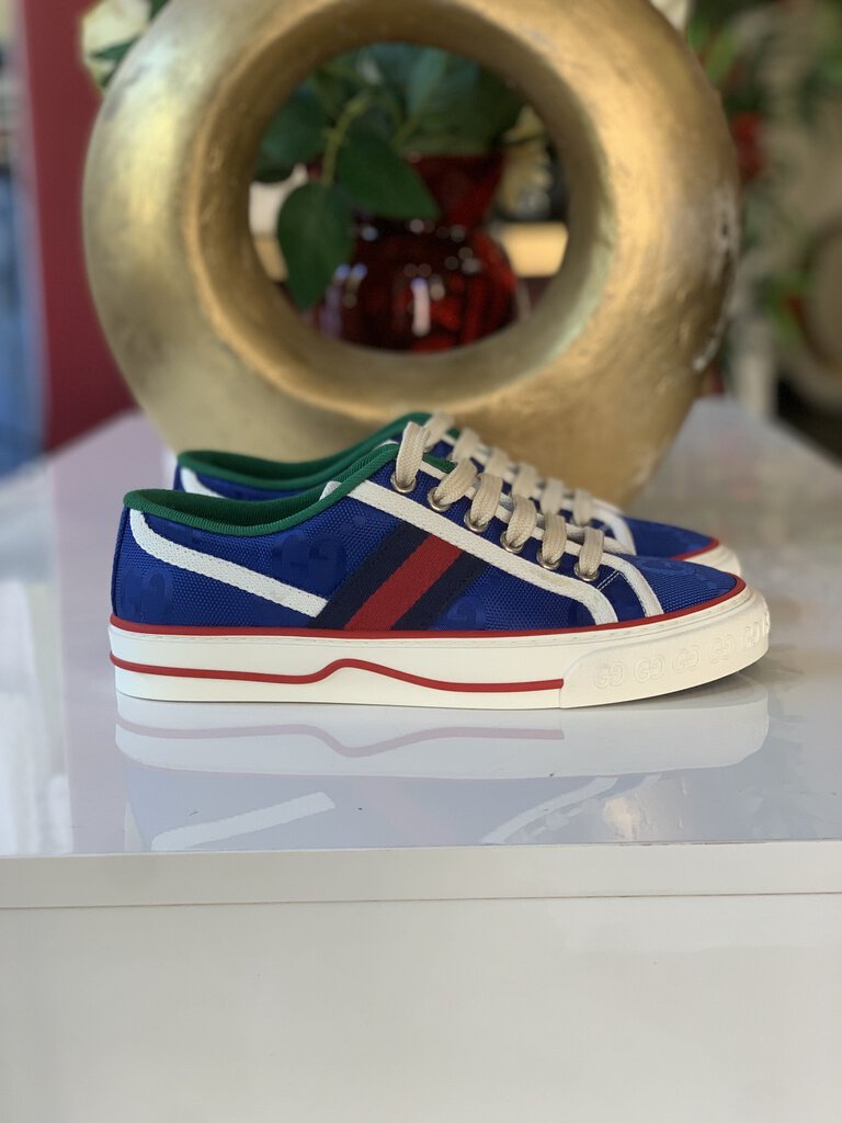 Gucci Blue Off The Grid Sneakers w/BOX