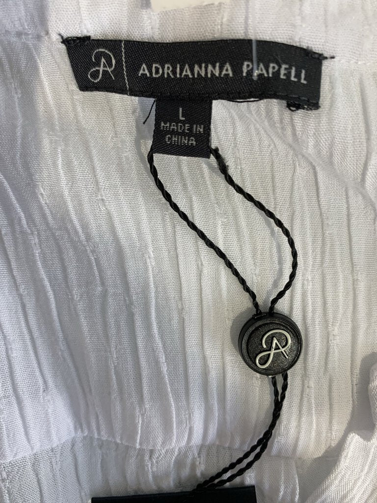 Adrianna Papell White S/L Top