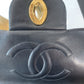 Chanel Black Lambskin Quilted MAXI