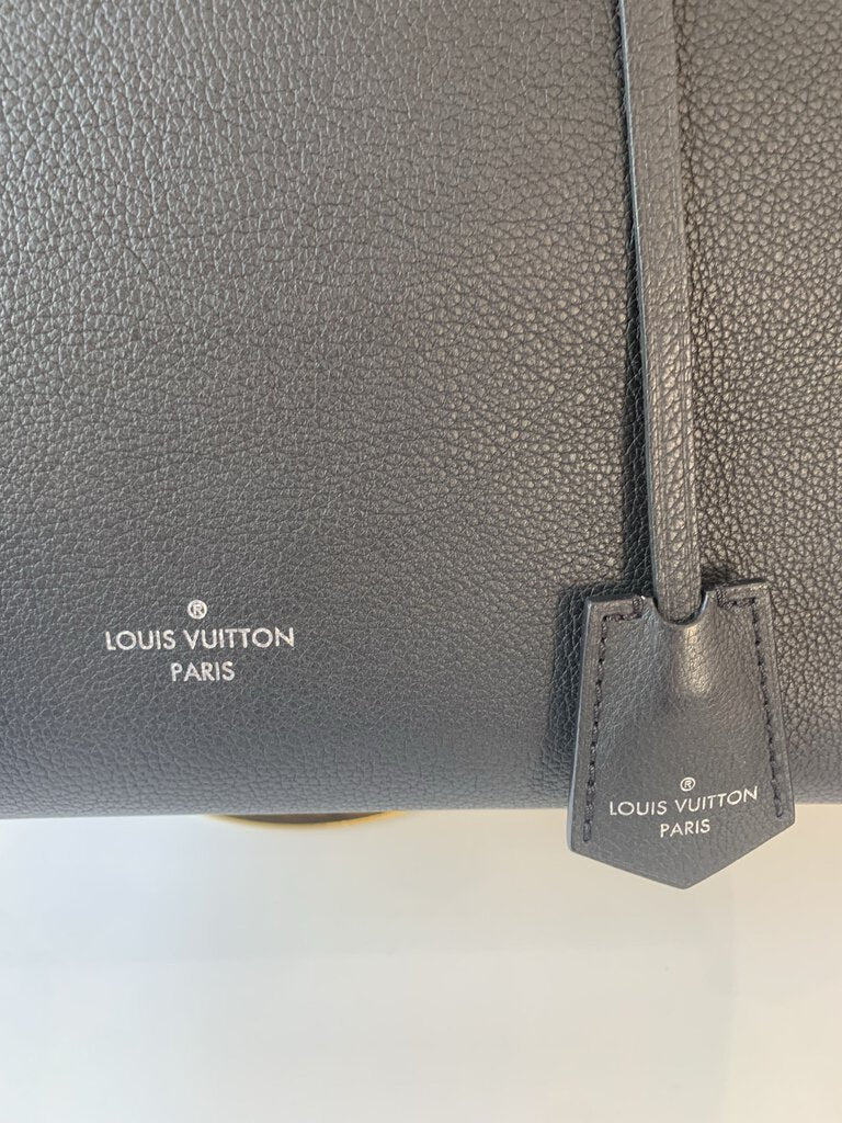 Louis Vuitton Black Leather LOCK ME Tote