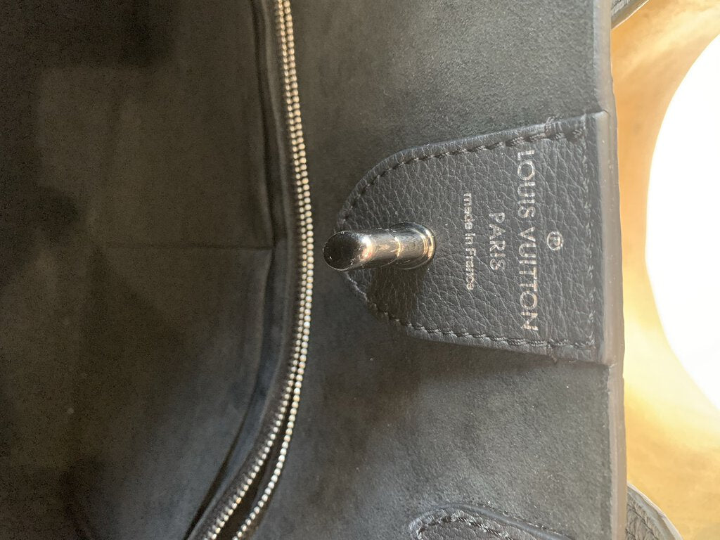 Louis Vuitton Black Leather LOCK ME Tote