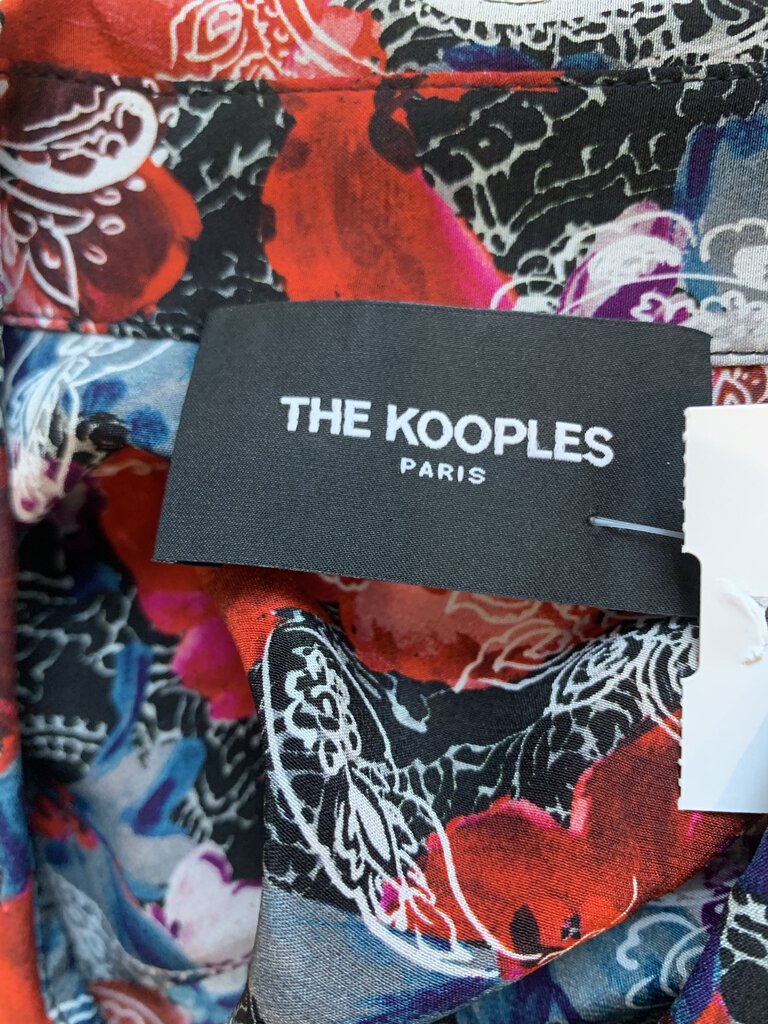 The Kooples Red Blue Black Paisley L/S Button Up