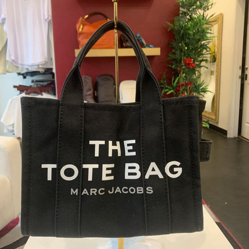 Marc Jacobs Small Black Canvas The Tote Bag