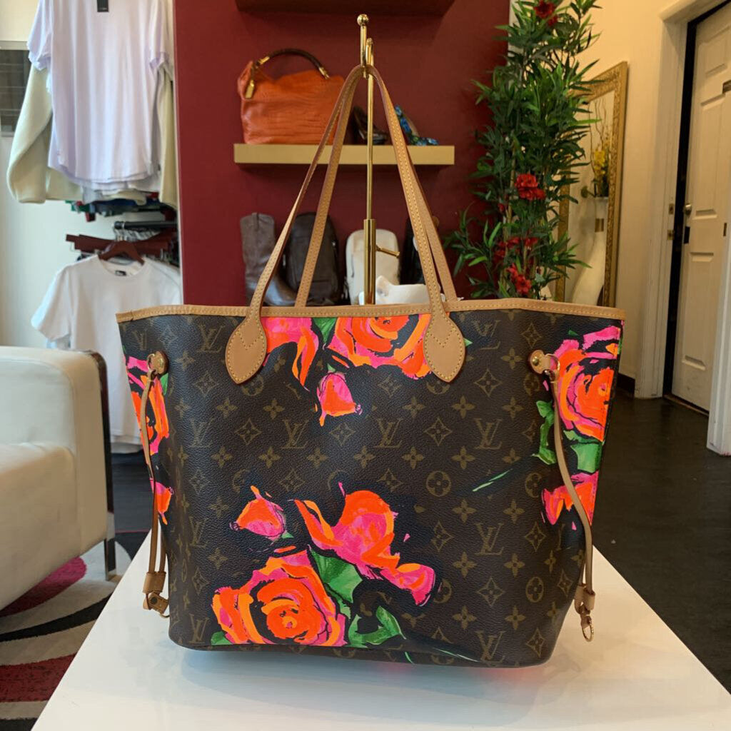 Louis Vuitton x Stephen Sprouse 2008 Neverfull Monogram Rose Tote