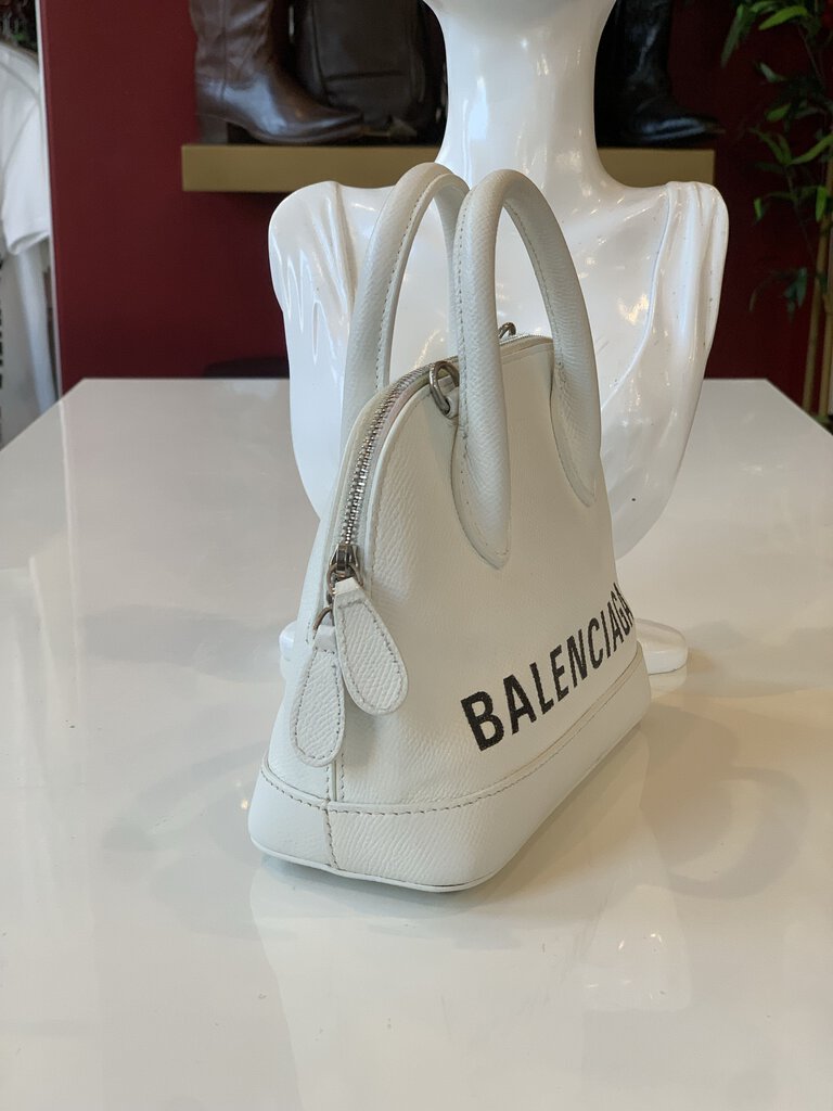 Balenciaga White Small Ville Tote