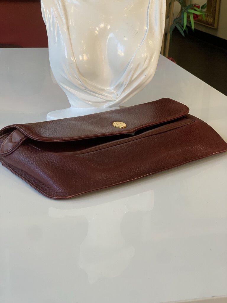 Cartier Vintage 1986 Burgundy Clutch