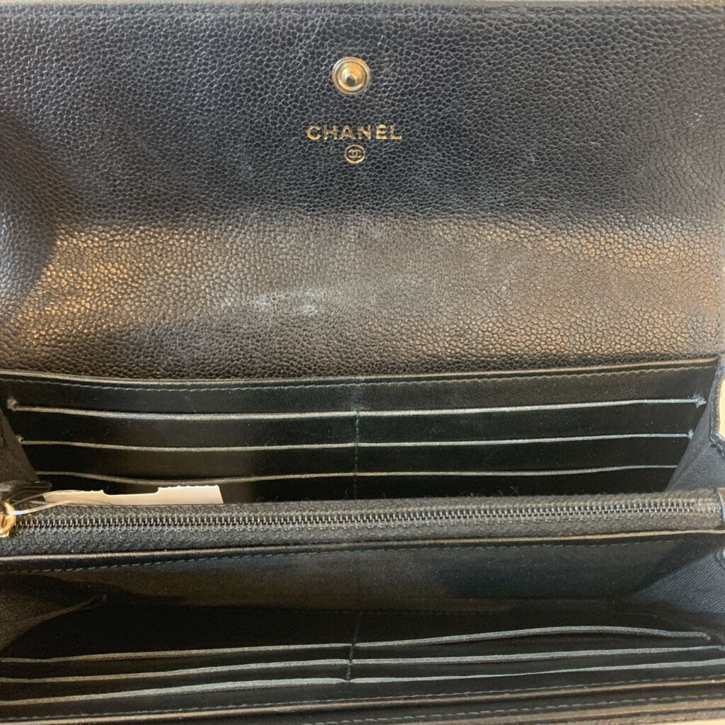 Chanel Black Cavier Wallet *AS IS*