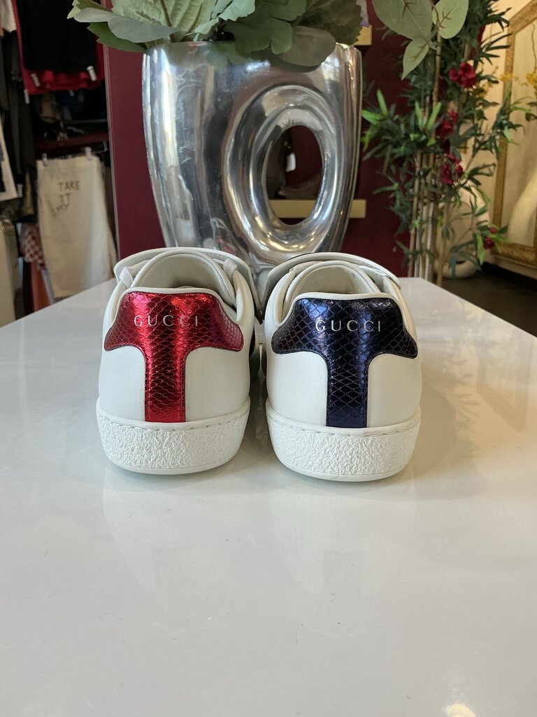 Gucci White Ace Low Top TIGER Sneakers