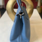 Louis Vuitton Blue Taurillon Capucines MM Shoulder Bag
