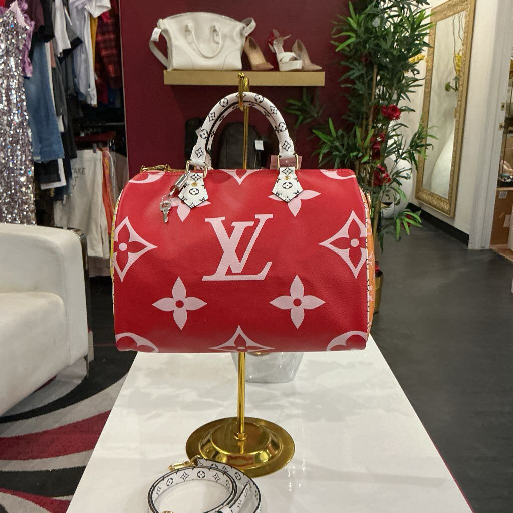 Louis Vuitton Speedy Bandouliere Bag Limited Edition Colored Monogram Giant 30 Handbag