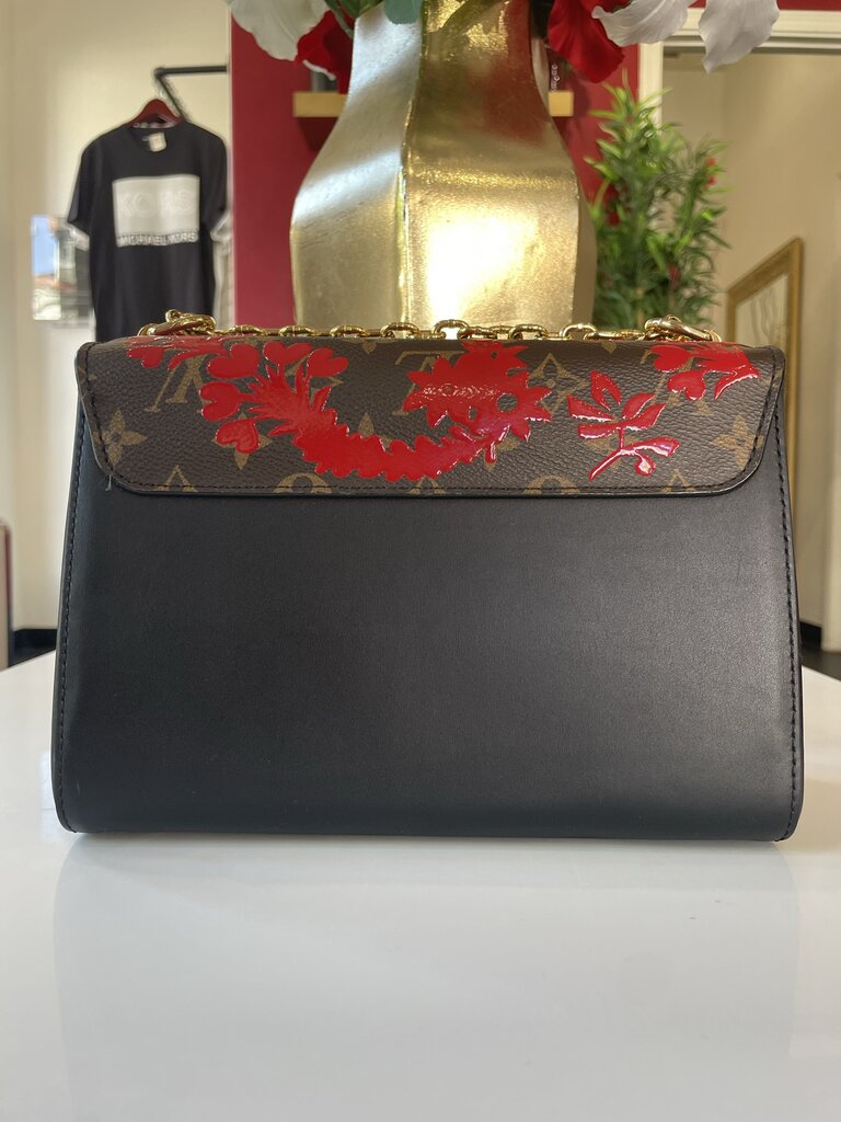 Louis Vuitton Calfskin Black/Brown/Pink Monogram