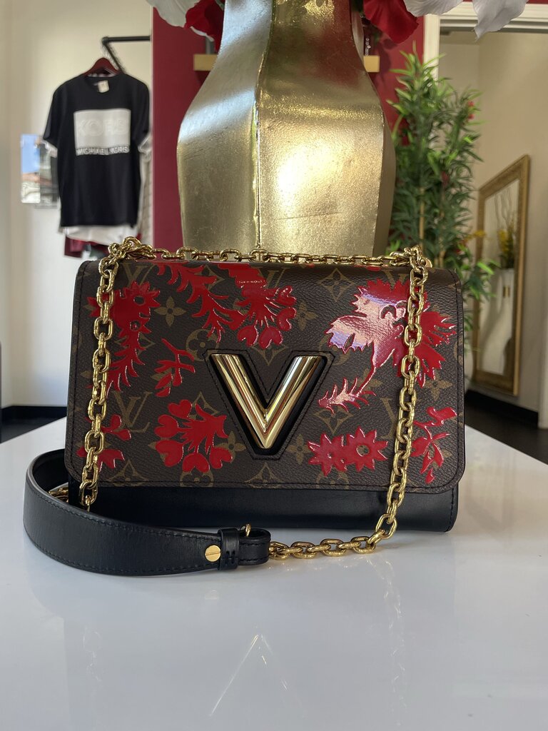 Louis Vuitton Calfskin Black/Brown/Pink Monogram