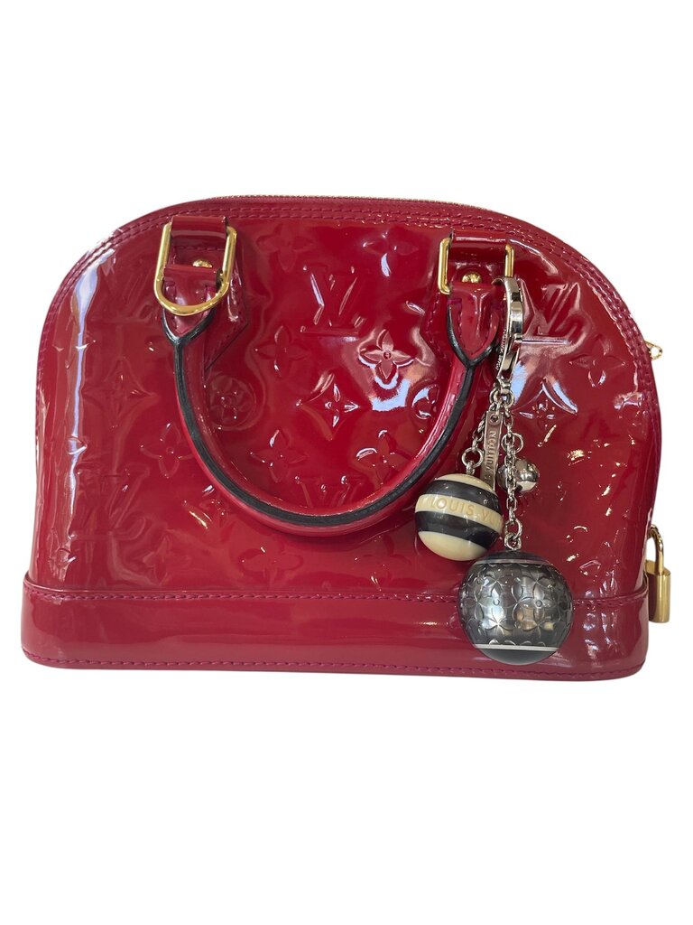 Louis Vuitton Red Alma BB Vernis