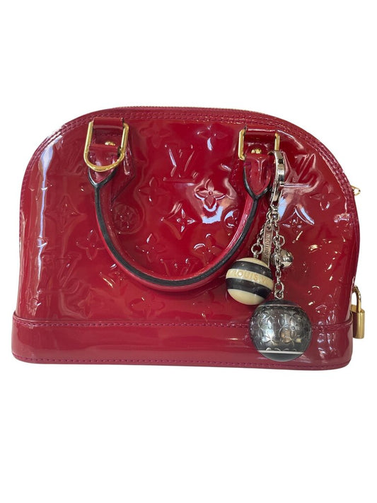 Louis Vuitton Red Alma BB Vernis