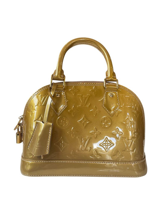 Louis Vuitton Gold Alma BB Vernis