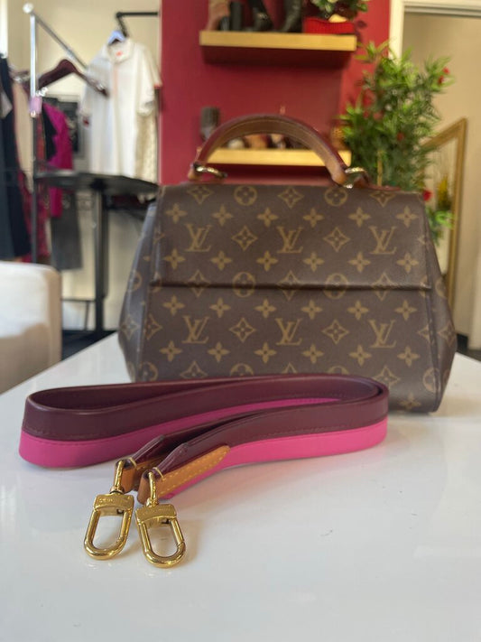 Louis Vuitton Monogram Cluny BB Bordeaux Fuchsia
