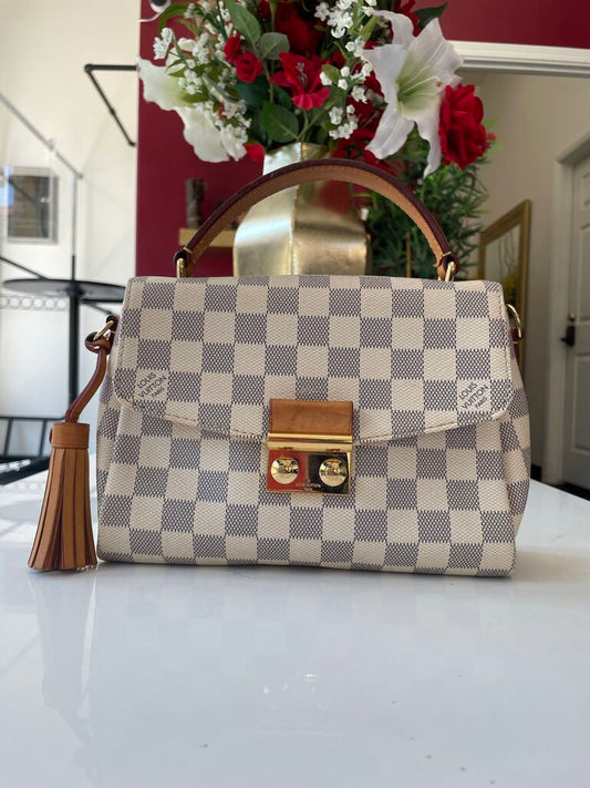 Louis Vuitton Croisette Damier Azur Handbag
