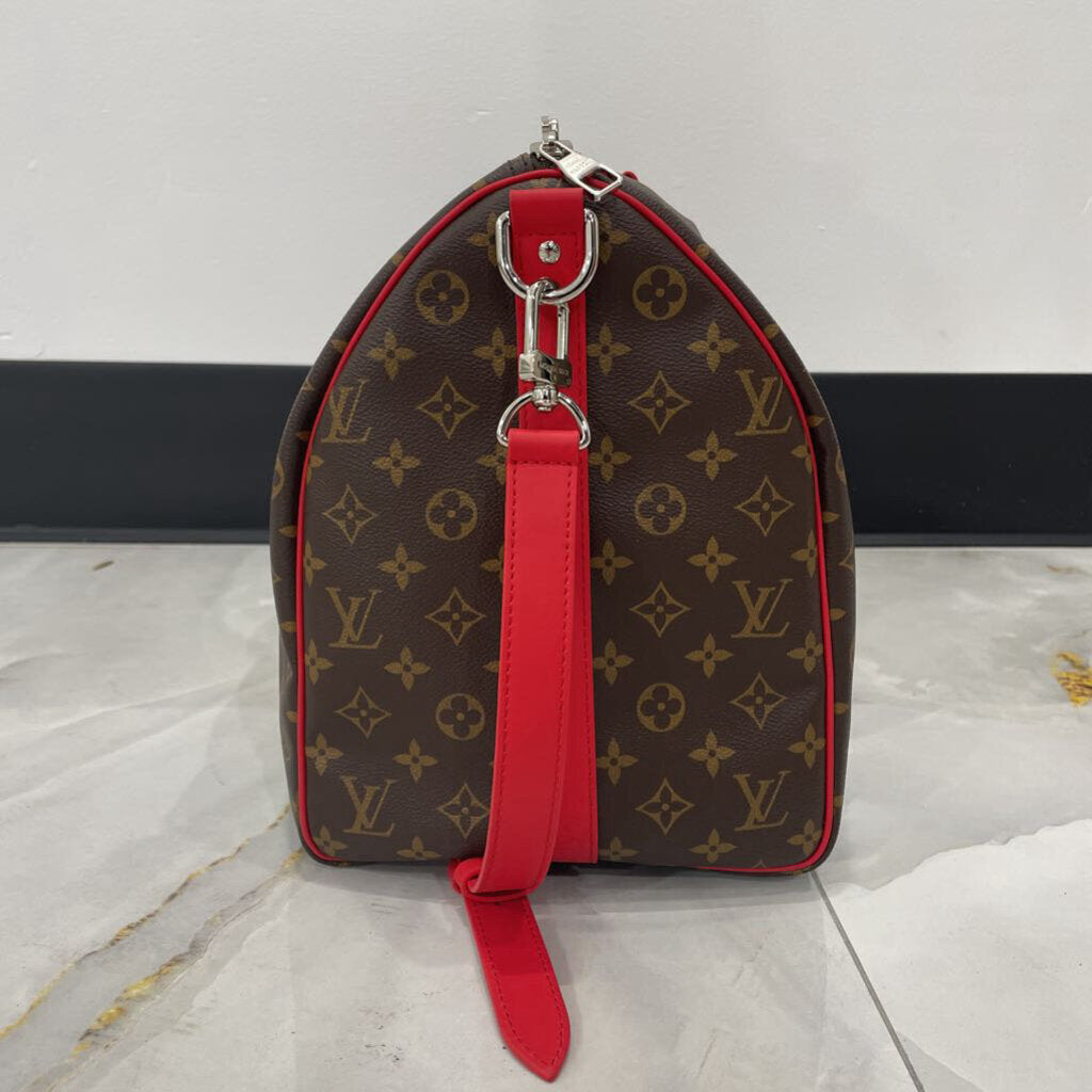 Louis Vuitton Red / Monogram Keepall 50 *orig retail $2860*