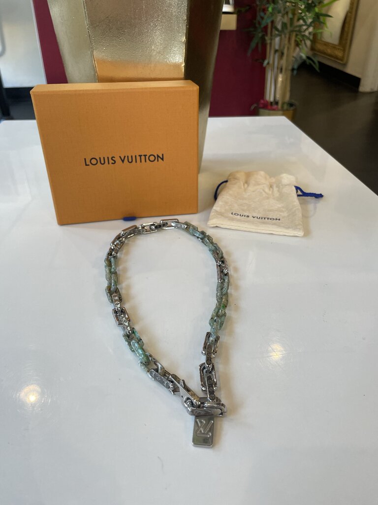 Louis Vuitton Silver Monogram Link Chain