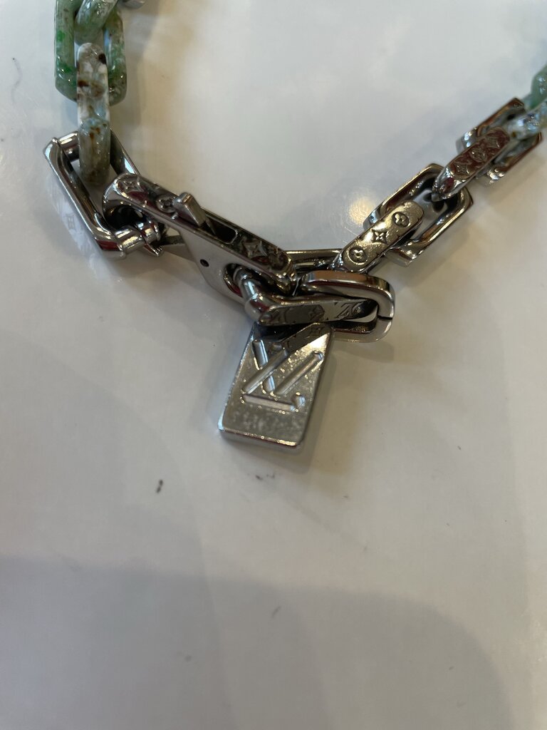 Louis Vuitton Silver Monogram Link Chain