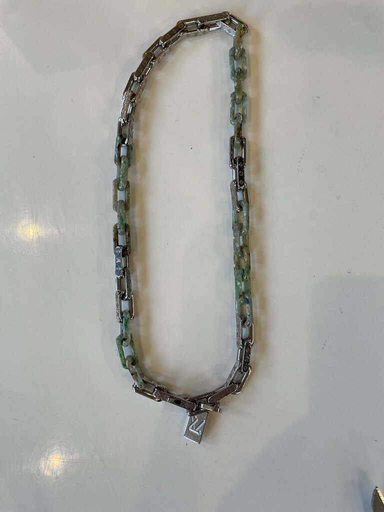 Louis Vuitton Silver Monogram Link Chain