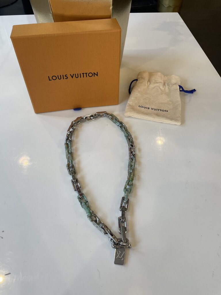 Louis Vuitton Silver Monogram Link Chain