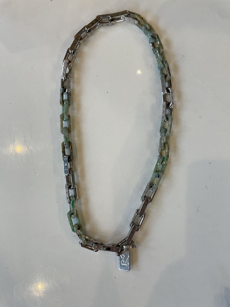Louis Vuitton Silver Monogram Link Chain