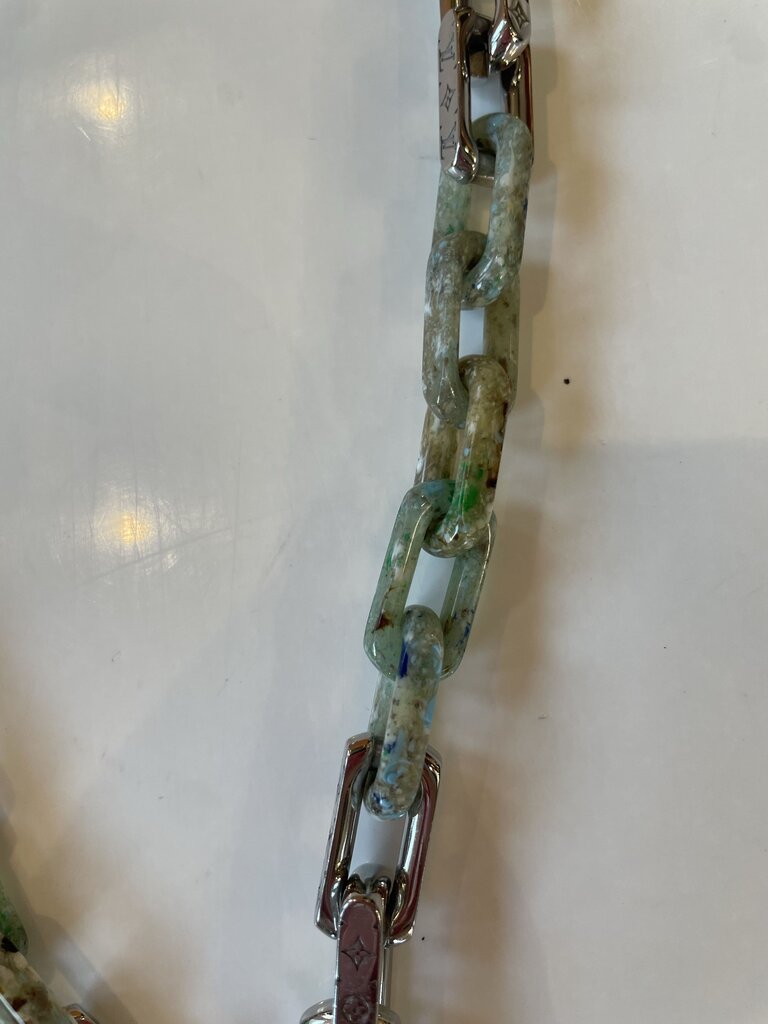 Louis Vuitton Silver Monogram Link Chain