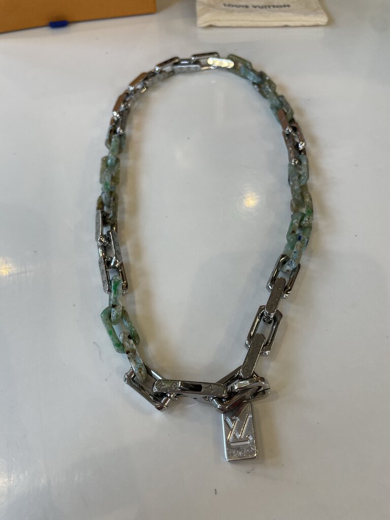 Louis Vuitton Silver Monogram Link Chain