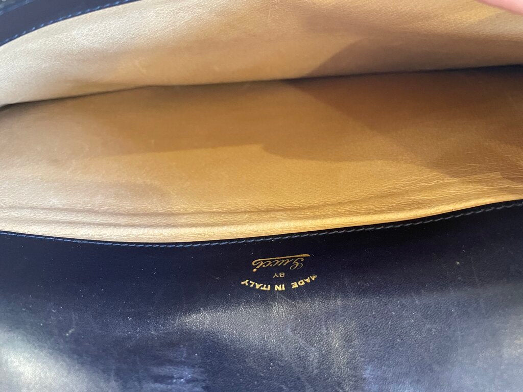 Gucci Navy GG Clutch Handbag