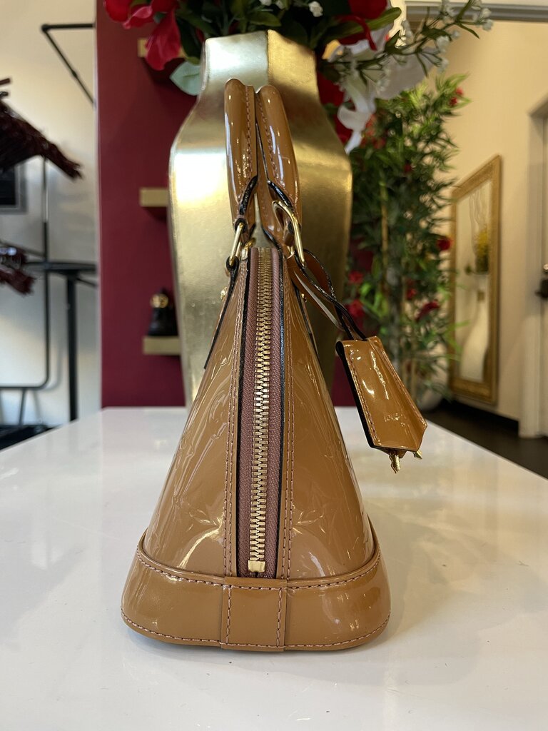 Louis Vuitton Gold Alma BB Vernis