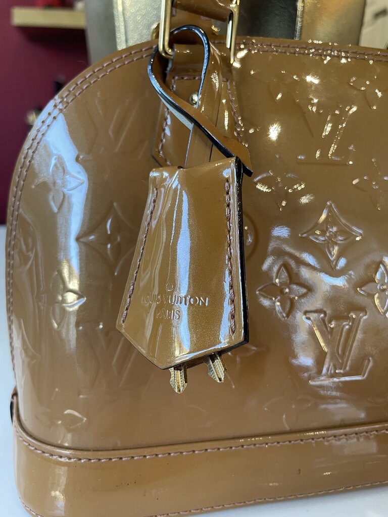 Louis Vuitton Gold Alma BB Vernis