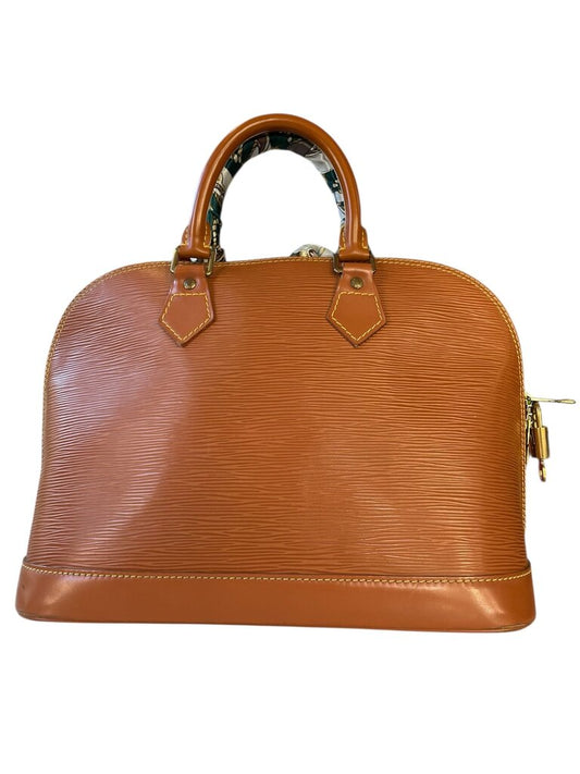 Louis Vuitton Alma Brown Epi Leather Handbag