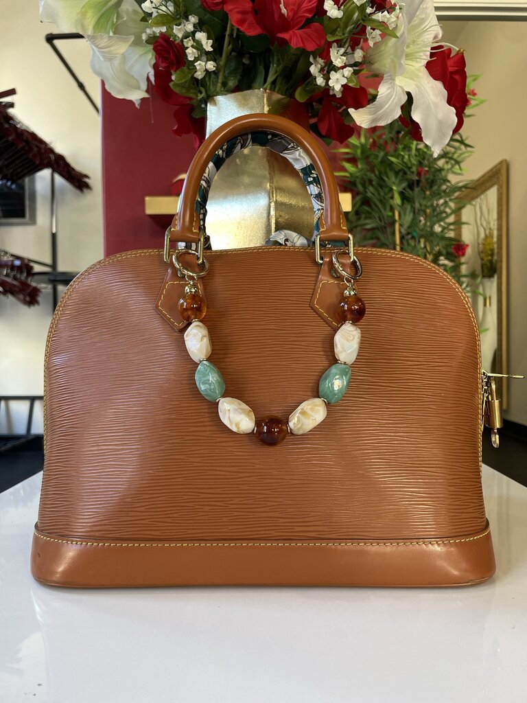 Louis Vuitton Alma Brown Epi Leather Handbag