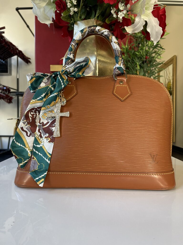 Louis Vuitton Alma Brown Epi Leather Handbag