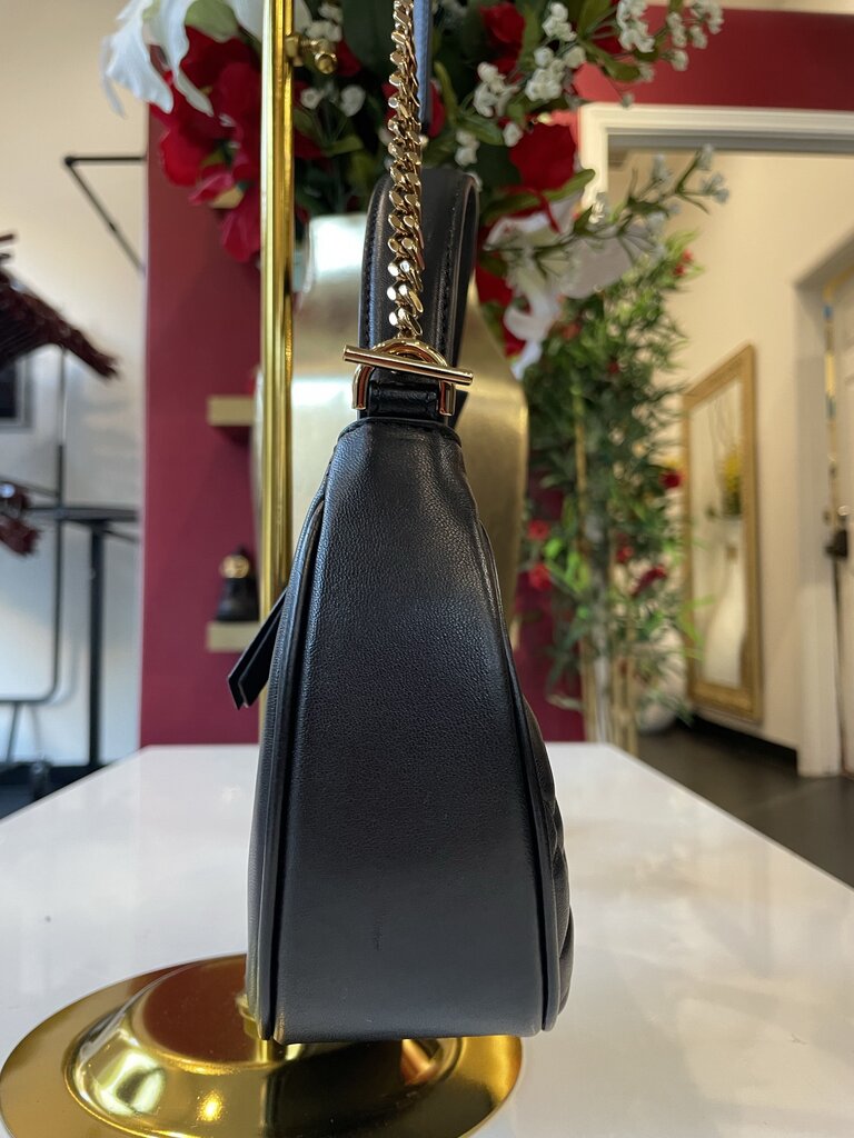 Versace Black Leather Top Handle Bag